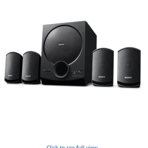 Sony SA-D40M2 All in One 4.1ch Home Theatre System with 100W Power Output and Powerful Subwoofer – Black